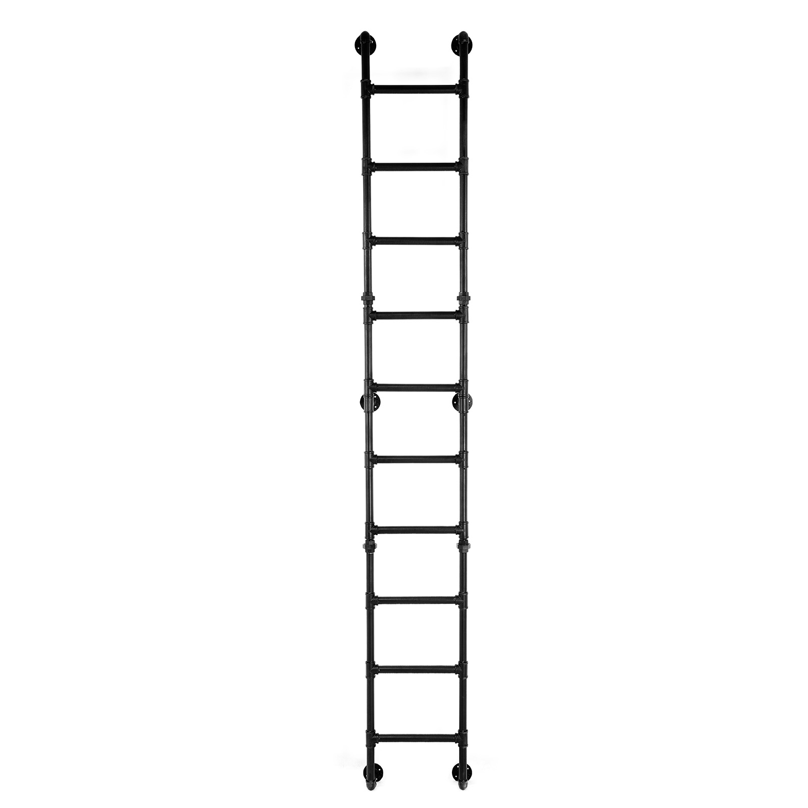 Fire Escape Ladder - 10FT Loft Ladder 450lbs Capacity 10-Rung