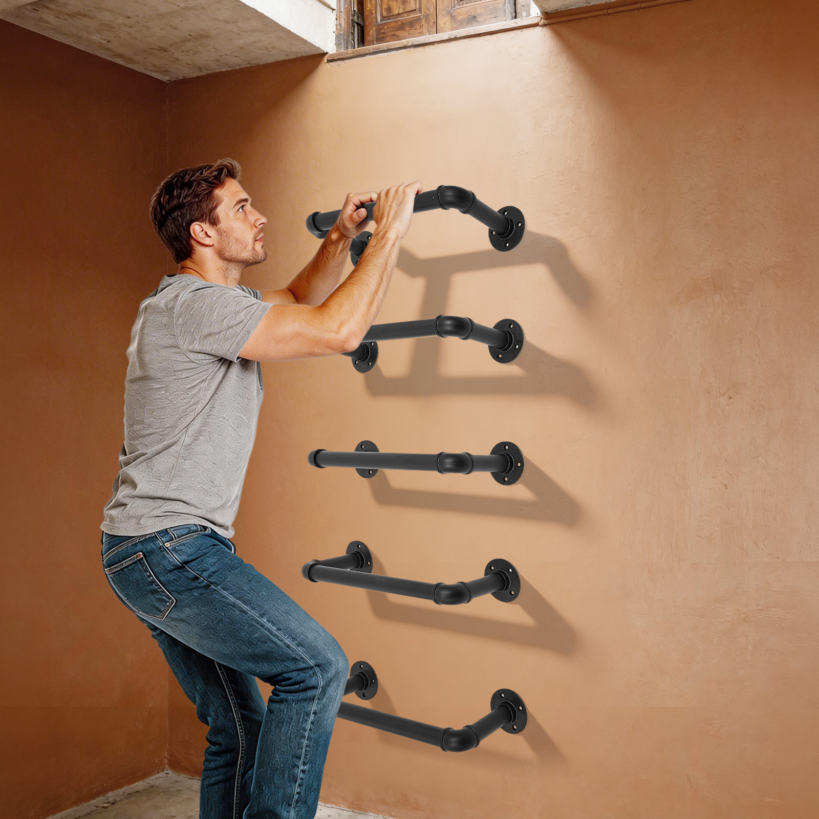 5 Pcs Wall Mounted Emergency E - đánh giá và giá Fire Escape Ladder
