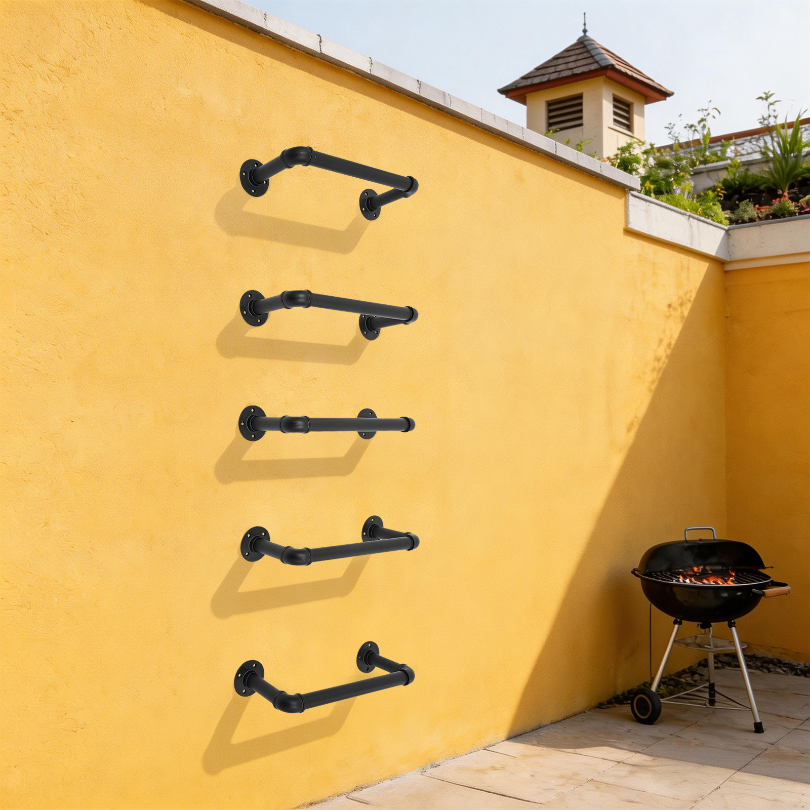 5 Pcs Wall Mounted Emergency E - đánh giá và giá Fire Escape Ladder