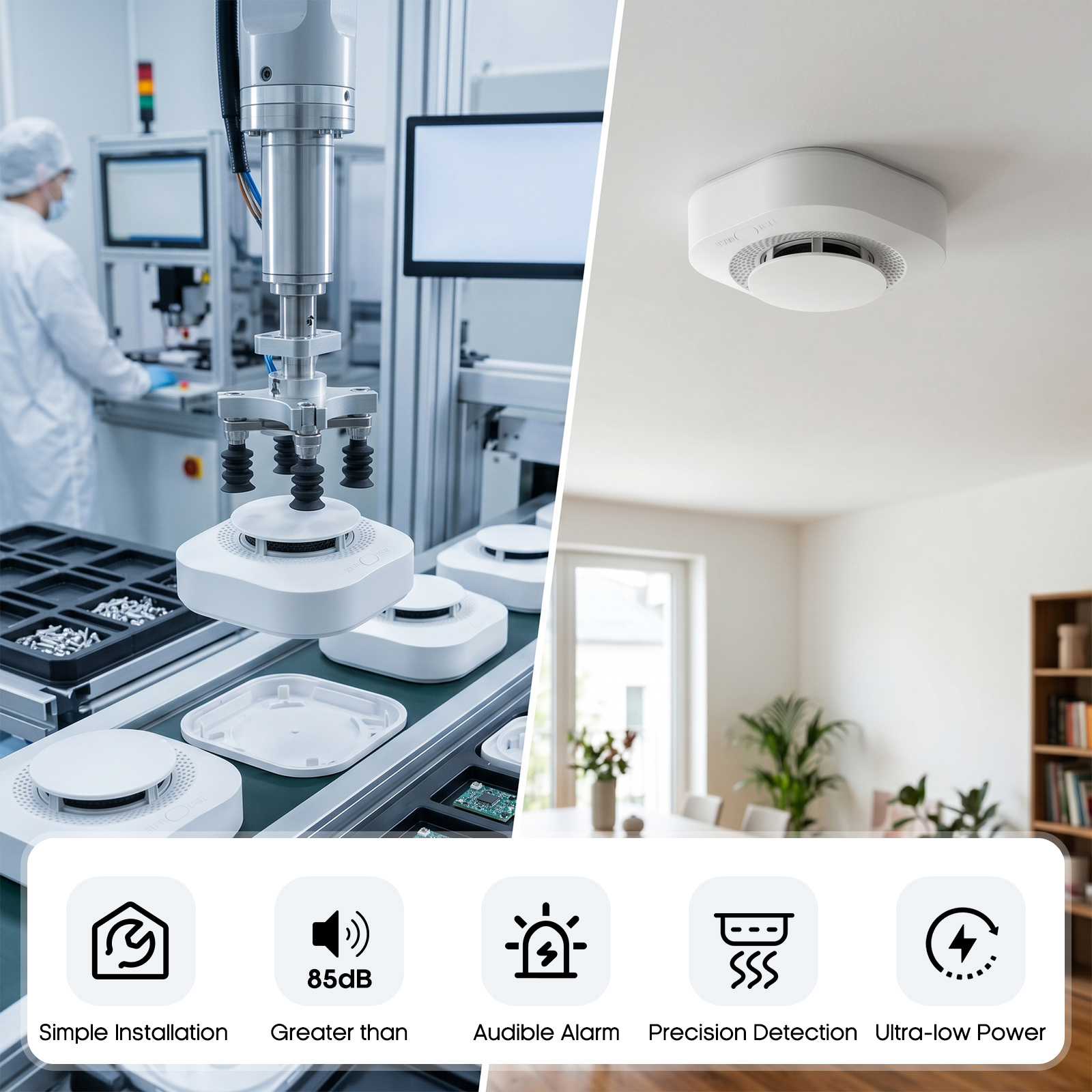 4 / 6 / 8 / 12 PCS Tuya Zigbee - đánh giá và giá Smoke Detector Interconnected