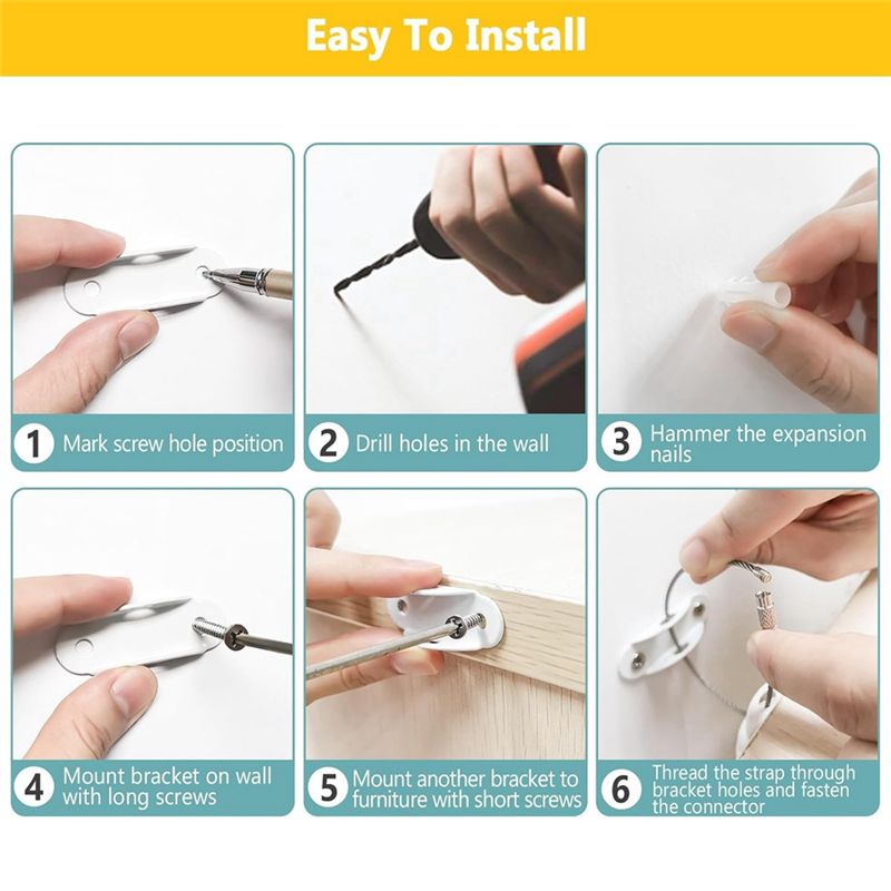 Anti Tip Furniture Anchors Ear - đánh giá và giá Earthquake Anchor Strap