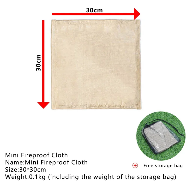 Outdoor Camping Fireproof Clot - đánh giá và giá Fire Blanket Kitchen