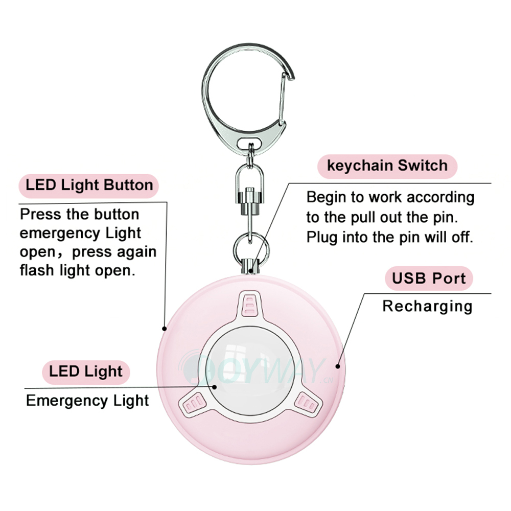 JOYWAY New Personal 130dB Sire - đánh giá và giá Personal Alarm Keychain