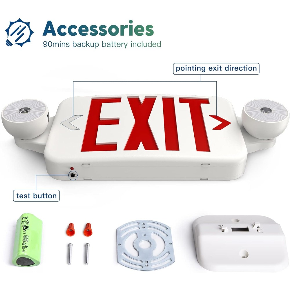 2 Pack Exit Sign with Emergenc - đánh giá và giá Emergency Exit Sign