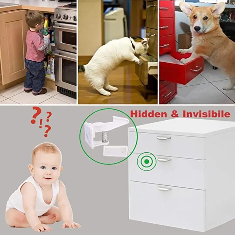 10pcs Baby Cabinet Locks Invis - đánh giá và giá Medicine Cabinet Lock
