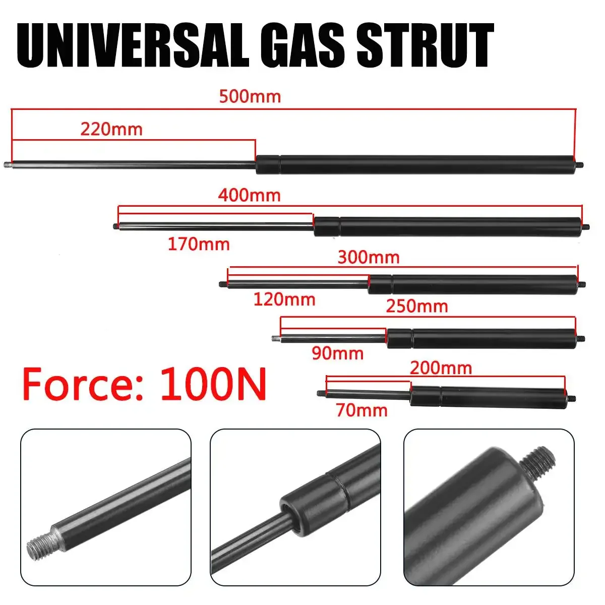 2pcs 200-500mm 100N 8mm Car Ga - đánh giá và giá Window Lock Bar