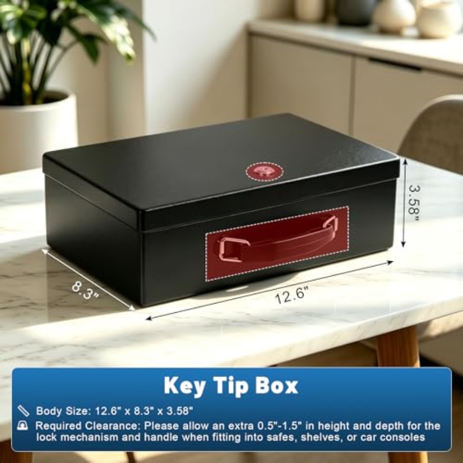 Fireproof Document Box with Ke - đánh giá và giá Fire Safe Document