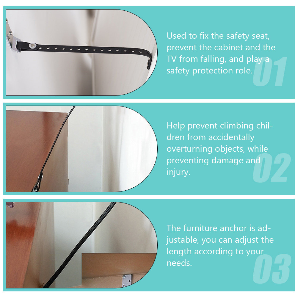 2pcs Anti Tip Earthquake Strap - đánh giá và giá Earthquake Anchor Strap