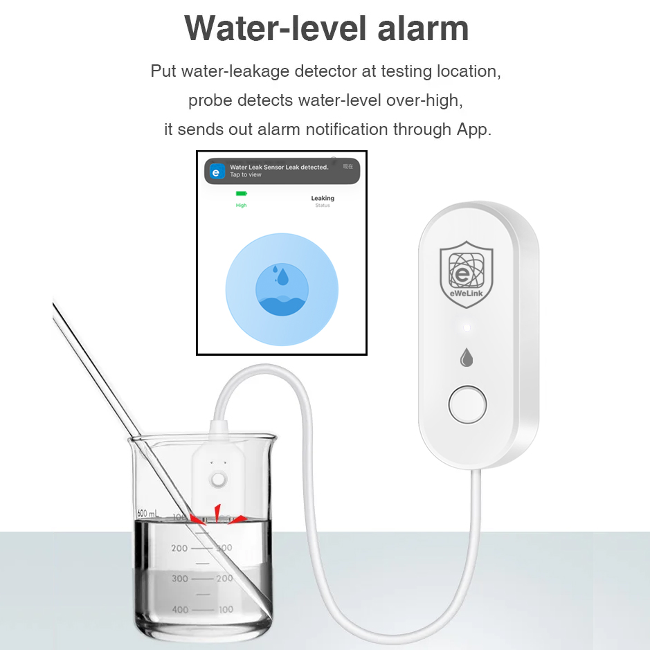 eWelink Zigbee Water Leakage S - đánh giá và giá Water Alarm Sensor