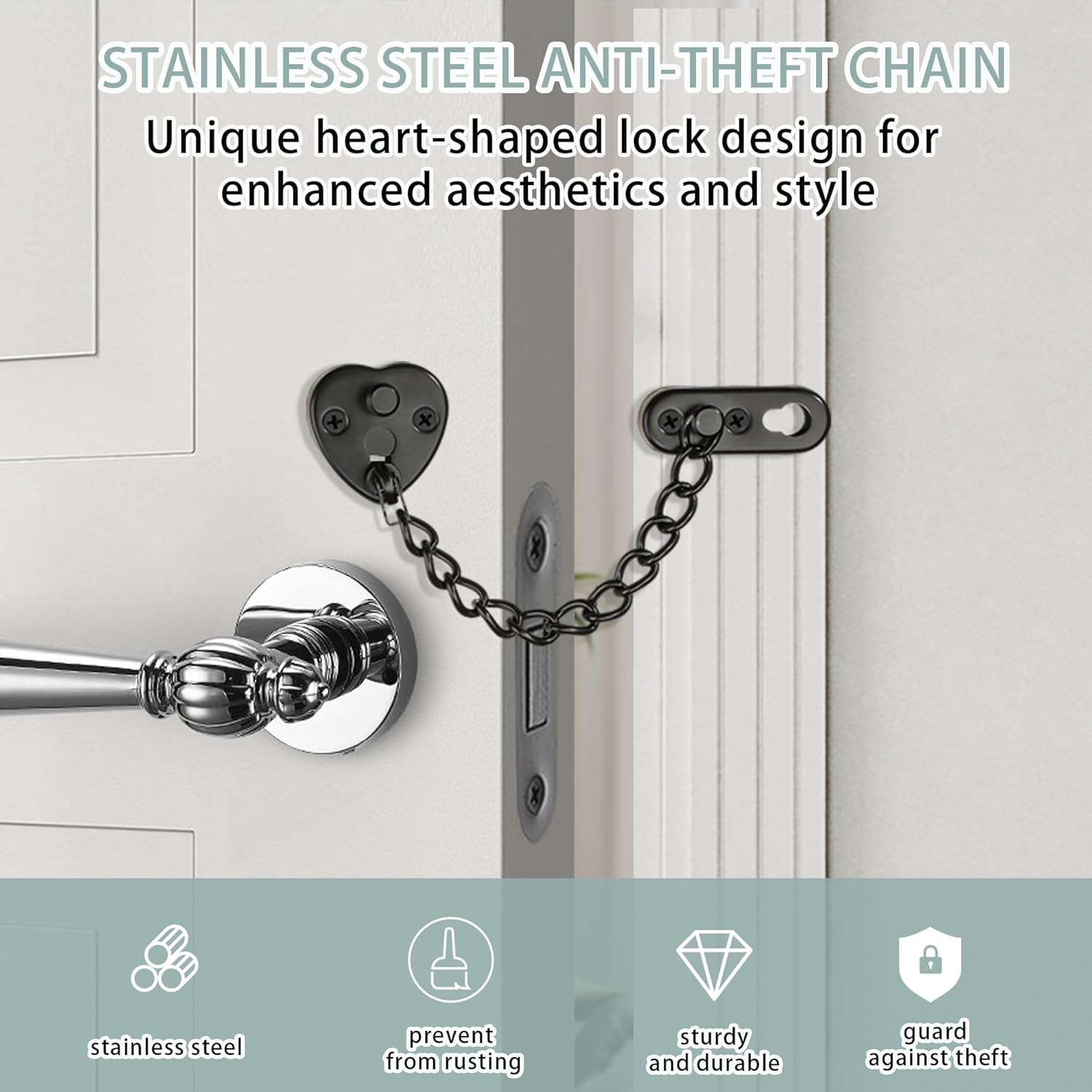 Heart-Shaped Door Chain Lock w - đánh giá và giá Security Chain Door