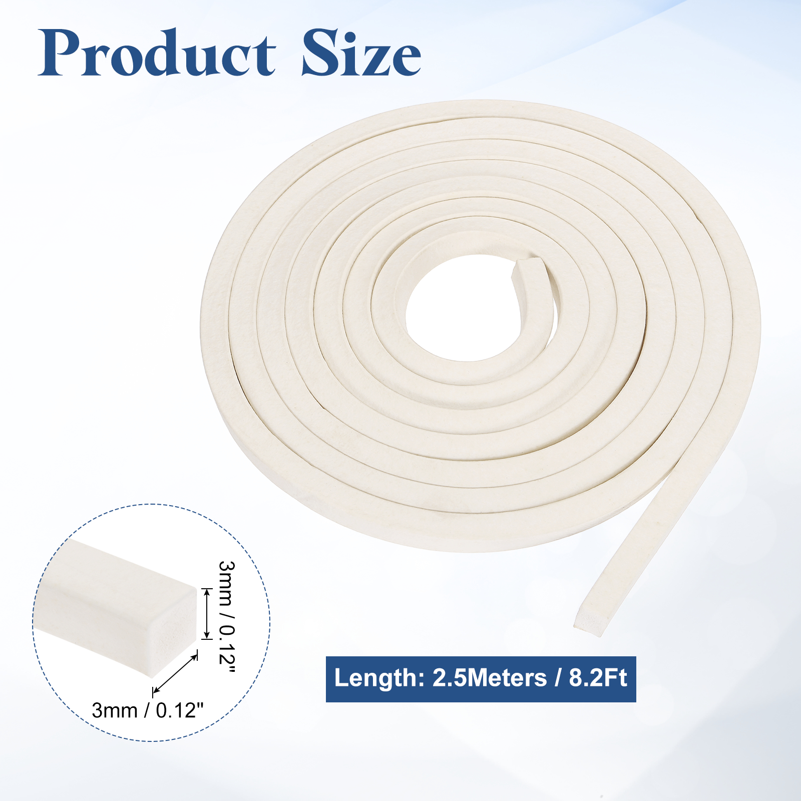 Uxcell 2.5Meters White Foam Ba - đánh giá và giá Window Lock Bar