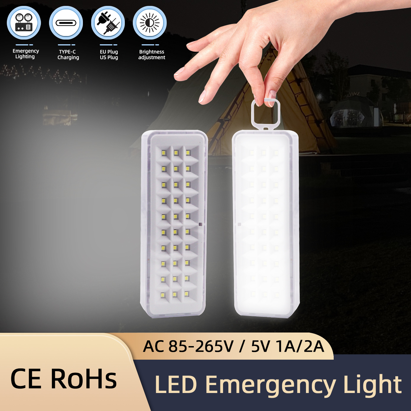 30/60LED Emergency Fire Fighti - đánh giá và giá Power Outage Light