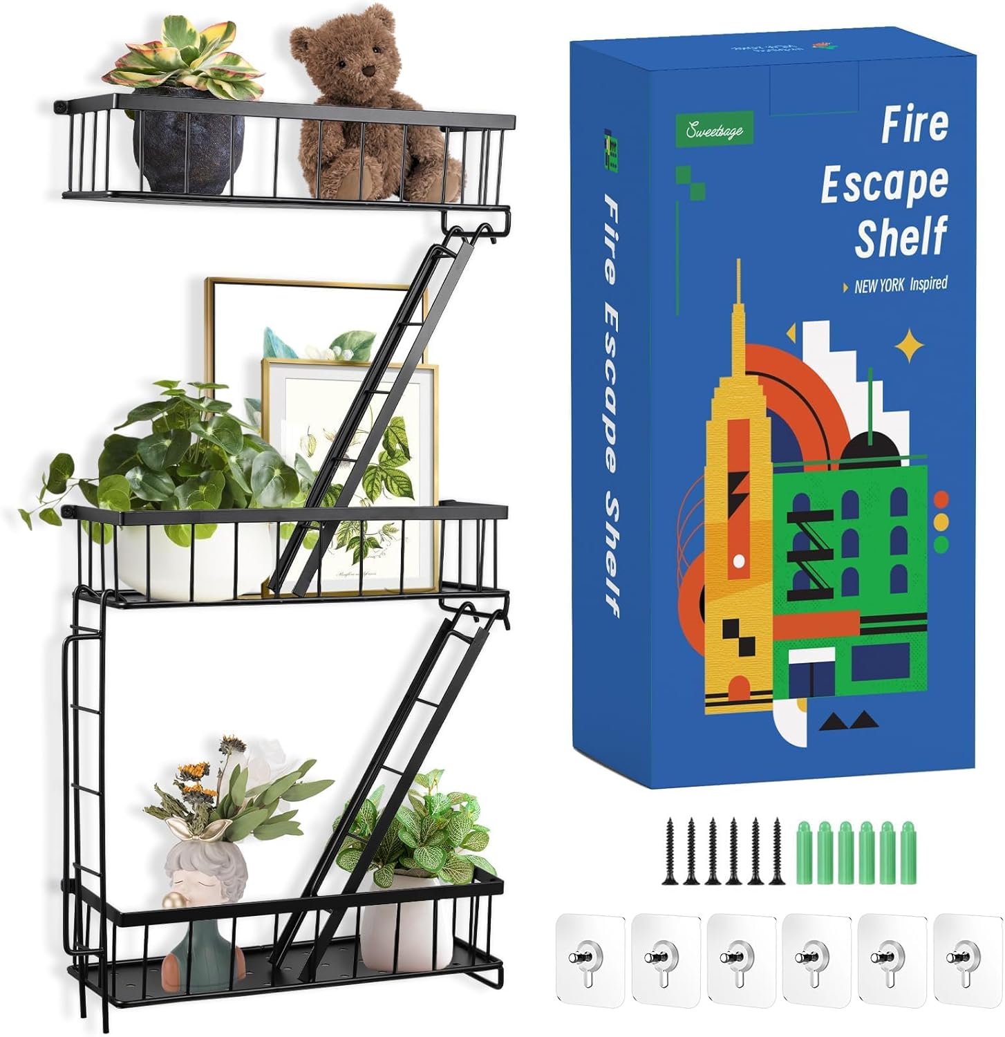 Fire Escape Wall Shelf - New Y - đánh giá và giá Fire Escape Ladder