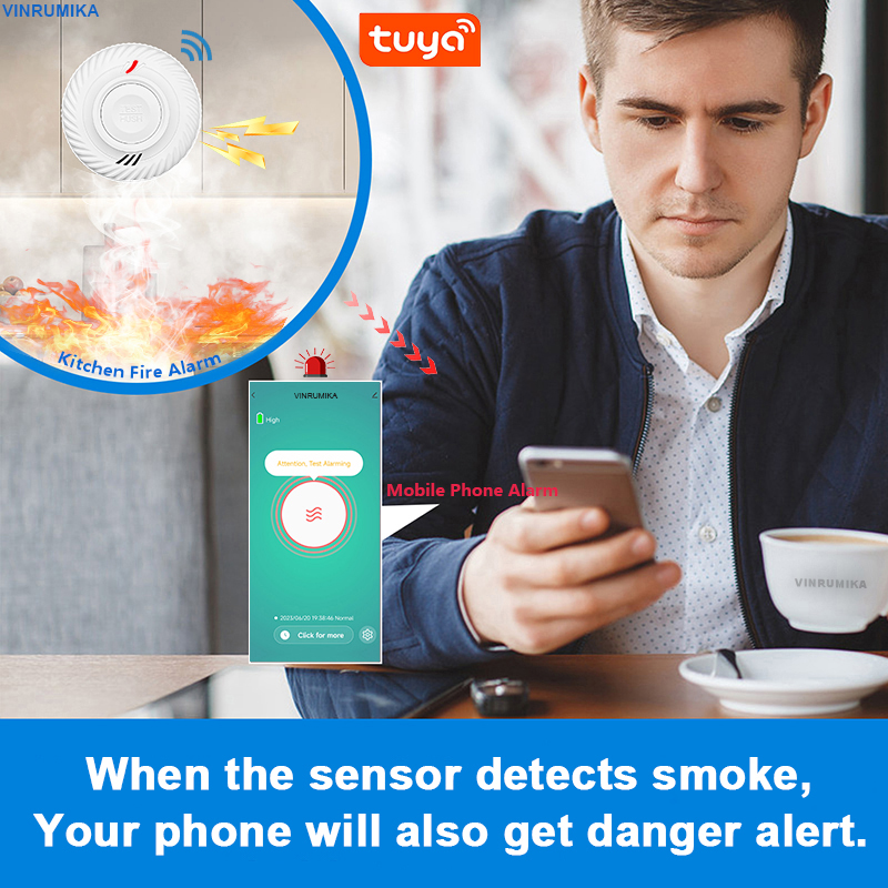 WiFi Tuya Smart Smoke Detector - đánh giá và giá Smoke Detector Interconnected