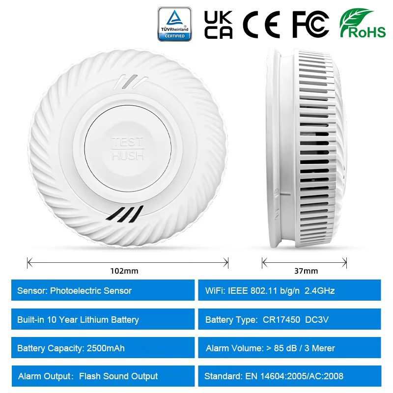 WiFi Tuya Smart Smoke Detector - đánh giá và giá Smoke Detector Interconnected