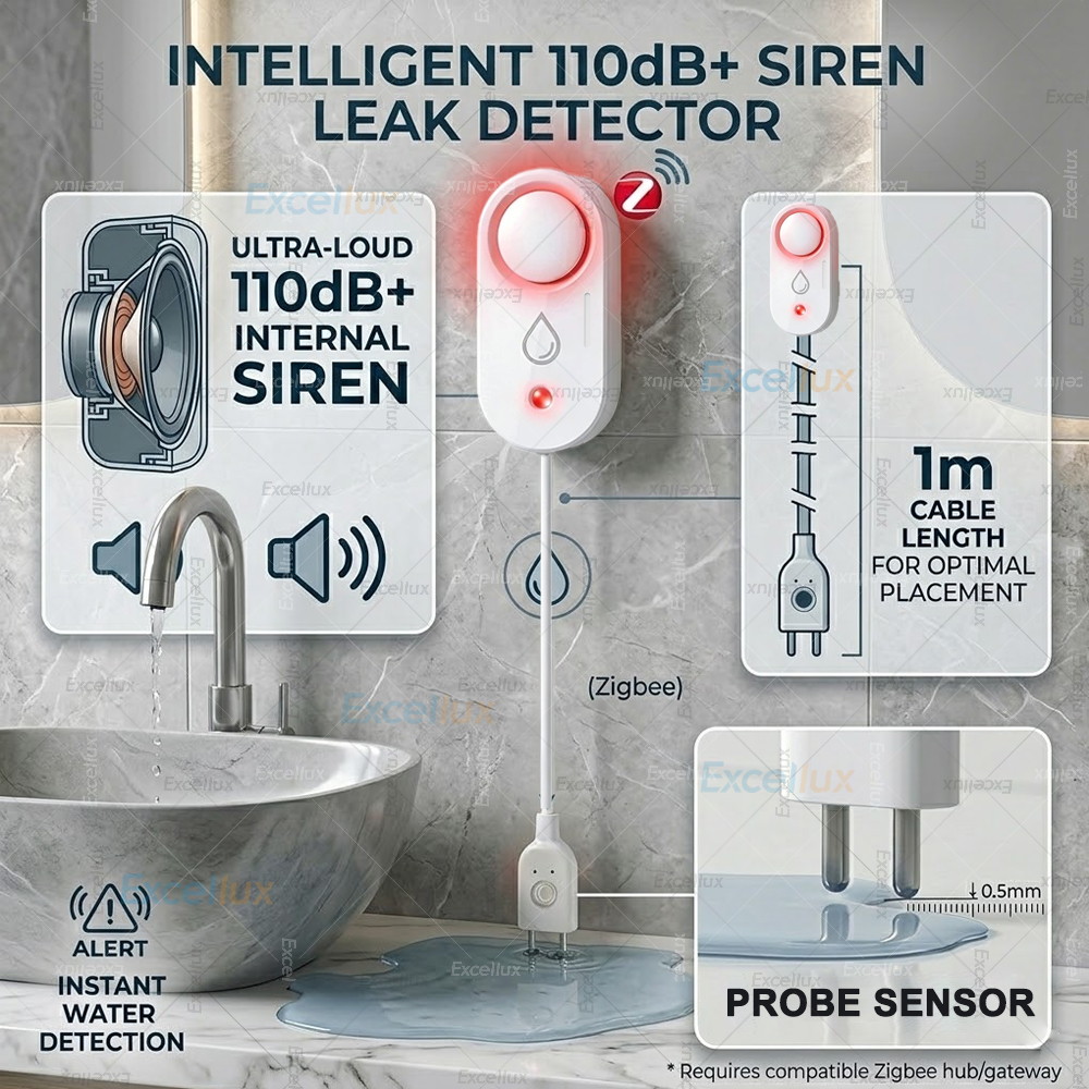 Smart Water Leak Sensor ZigBee - đánh giá và giá Water Alarm Sensor