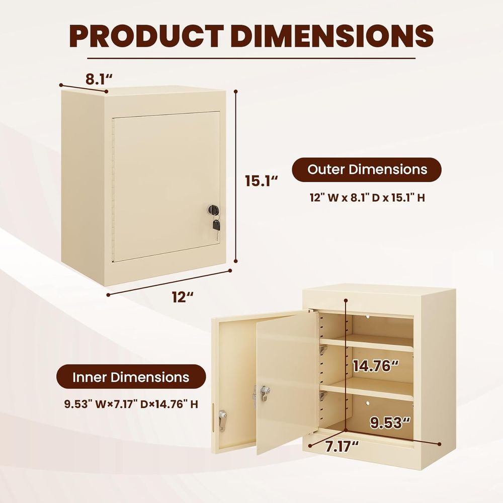 Double Door, Dual Key Lock Ste - đánh giá và giá Medicine Cabinet Lock