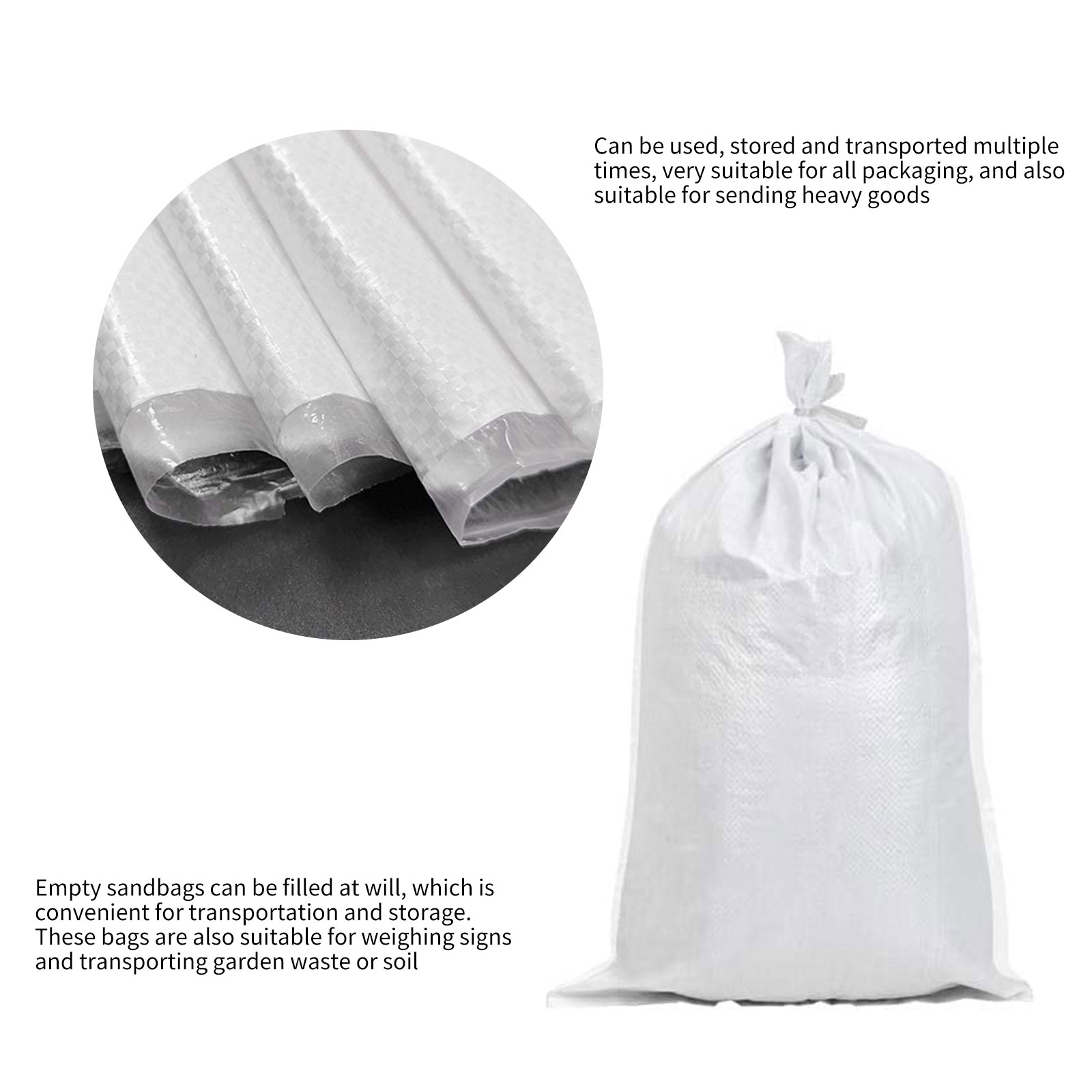 Empty Poly Sandbags Heavy Duty - đánh giá và giá Flood Barrier Bag