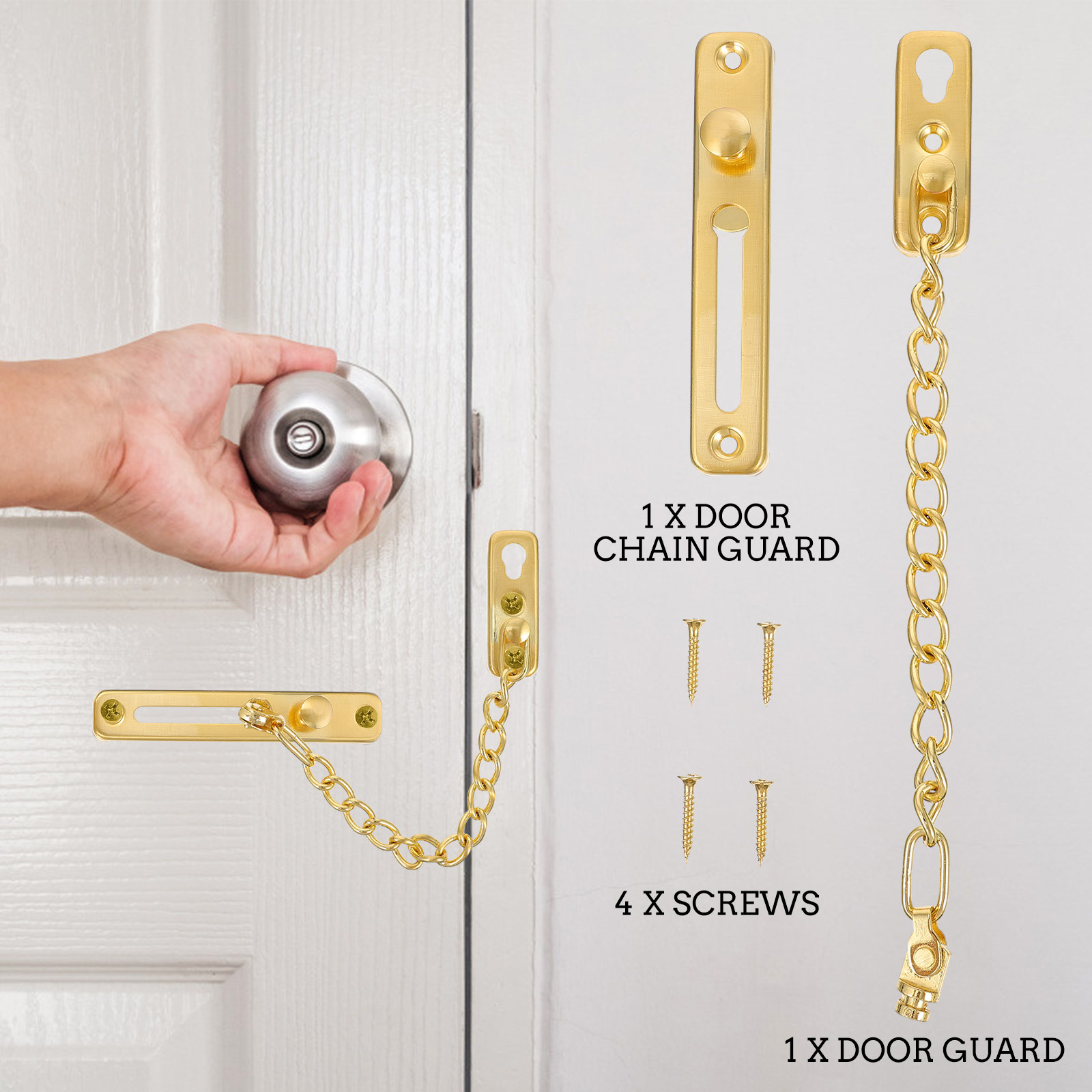 1Set Elegant Stainless Steel D - đánh giá và giá Security Chain Door