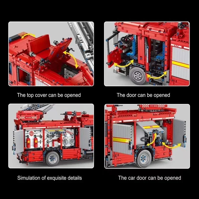 YC-23004 5133Pcs APP Car Model - đánh giá và giá Fire Escape Ladder
