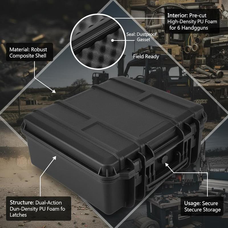 Gun Storage Box 15 x 12 x 10 I - đánh giá và giá Lockbox Key Secure
