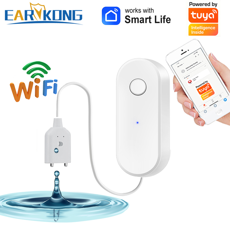 Tuya WiFi Smart Water Leak Sen - đánh giá và giá Water Alarm Sensor
