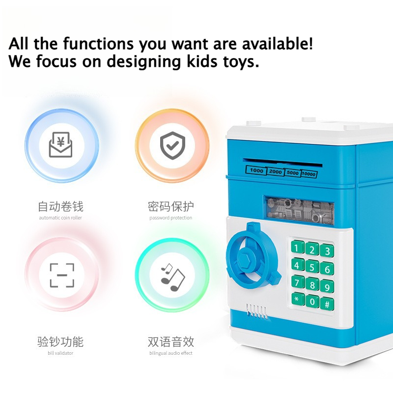 Creative Kids Piggy Bank Autom - đánh giá và giá Lockbox Key Secure