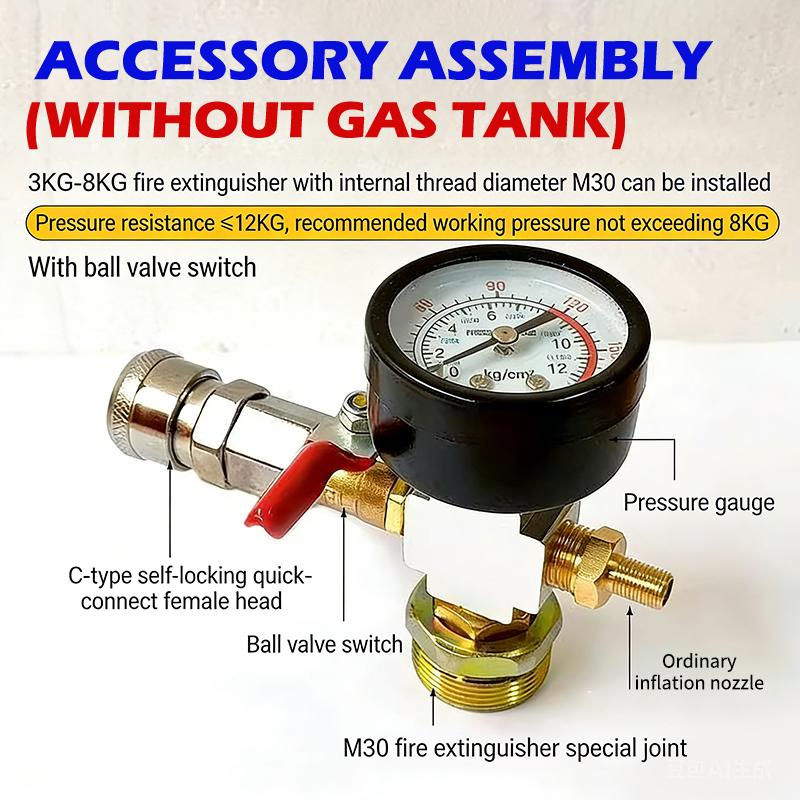 Small Air Tank Pressure Adapte - đánh giá và giá Fire Extinguisher Small