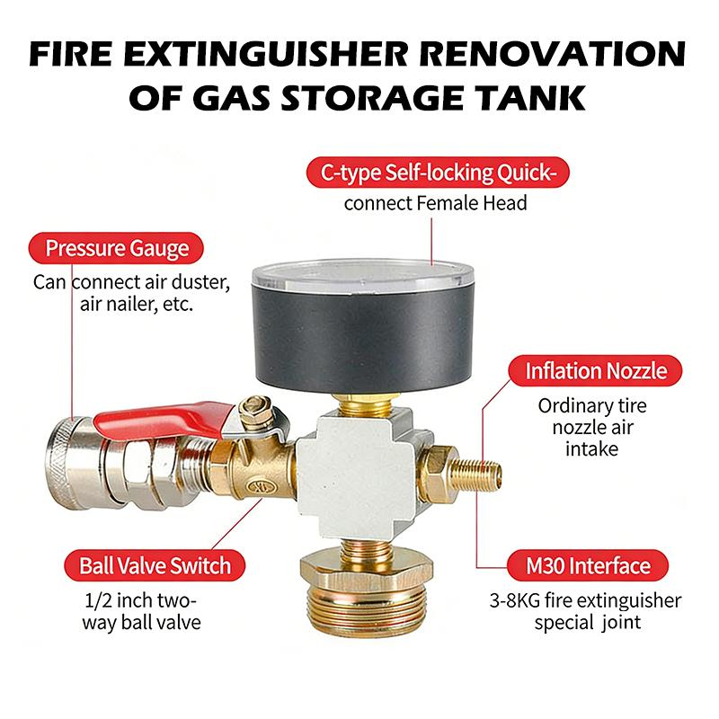 Small Air Tank Pressure Adapte - đánh giá và giá Fire Extinguisher Small