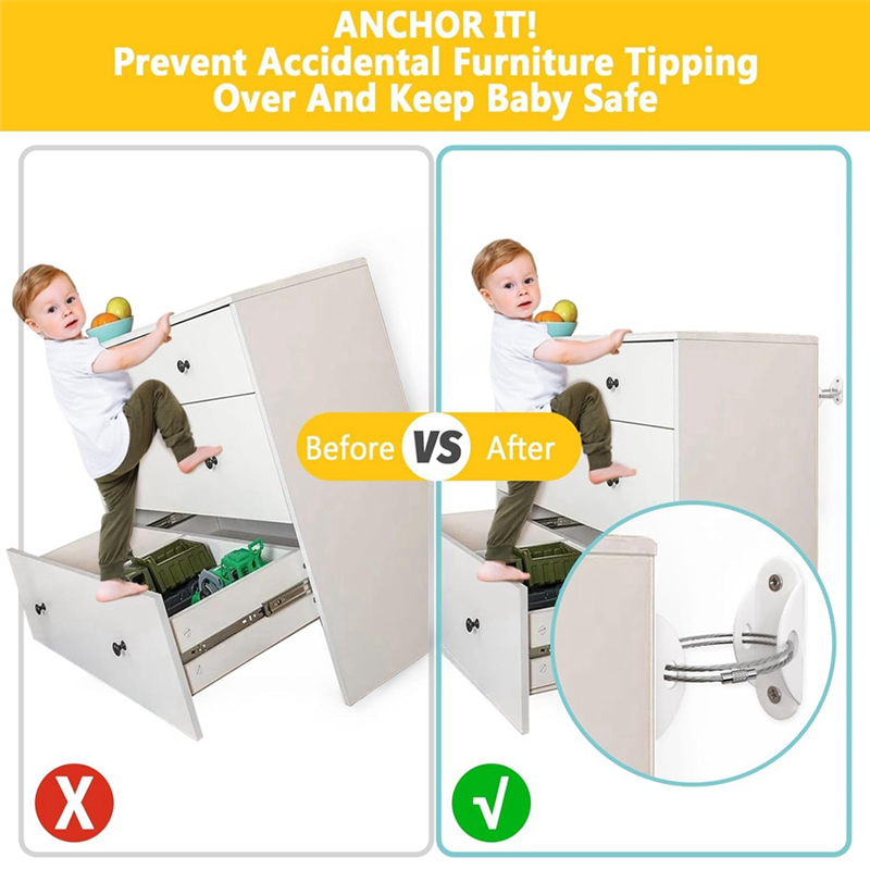 Furniture Anchors For Baby Pro - đánh giá và giá Earthquake Anchor Strap
